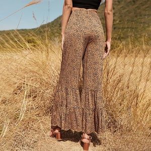 Leopard Lux Boho Pants